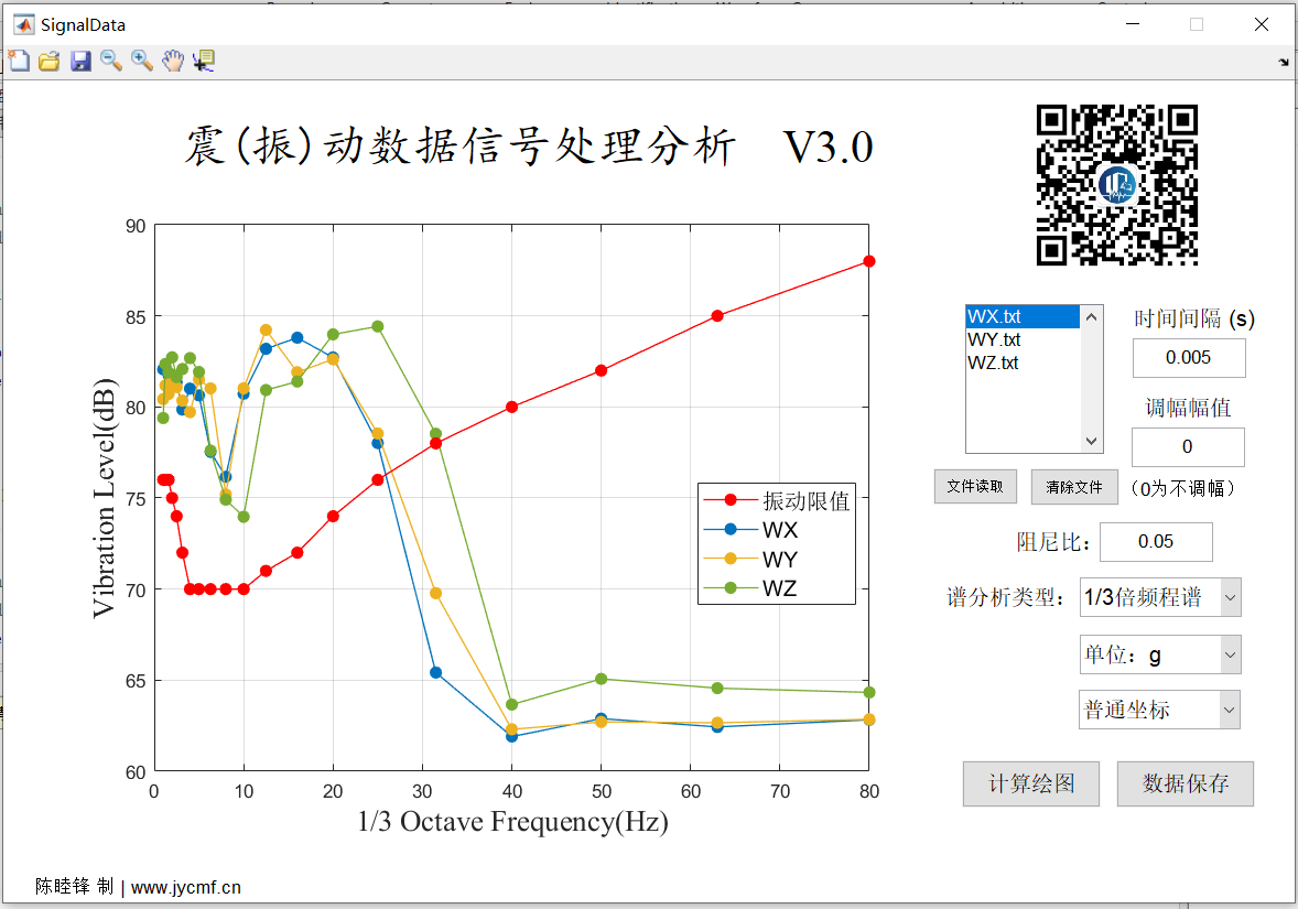 【JY】JYSignalData 振动信号/地震波 批量分析软件的图10